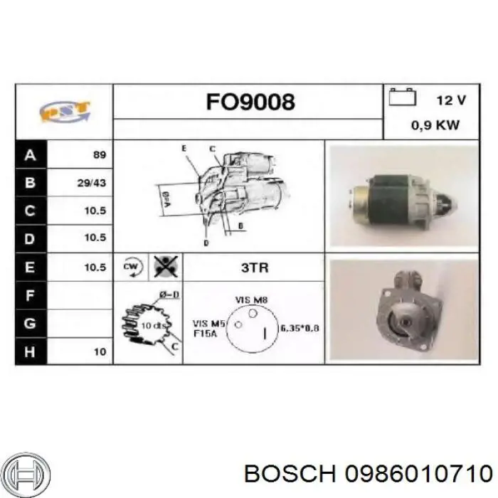 0986010710 Bosch