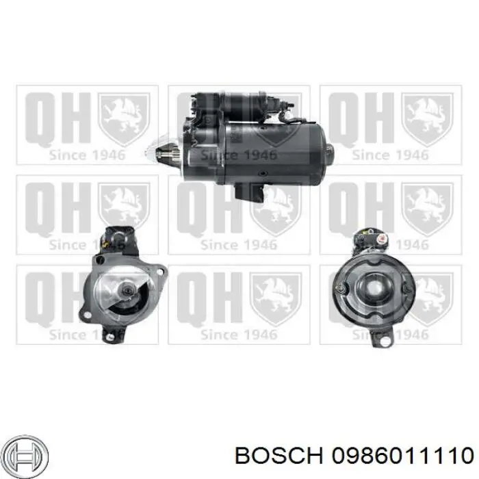 0986011110 Bosch motor de arranque