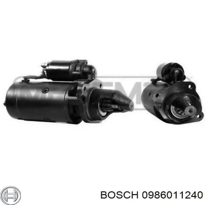 0986011240 Bosch motor de arranque