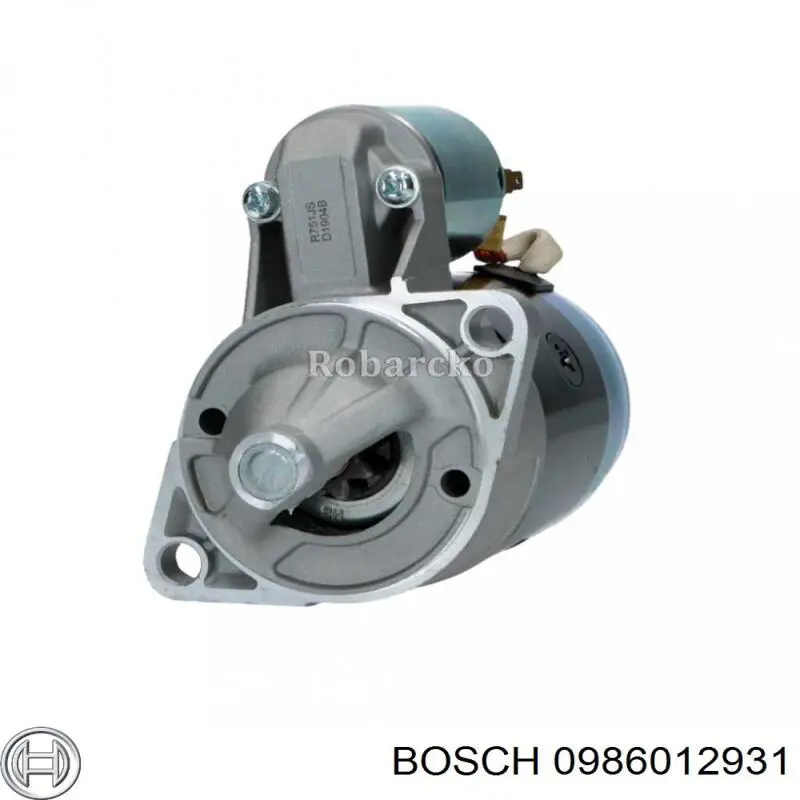 0986012931 Bosch motor de arranque