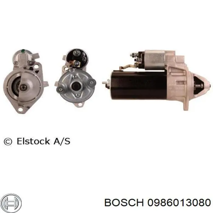 0986013080 Bosch motor de arranque