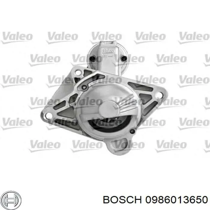Motor de arranque 0986013650 Bosch