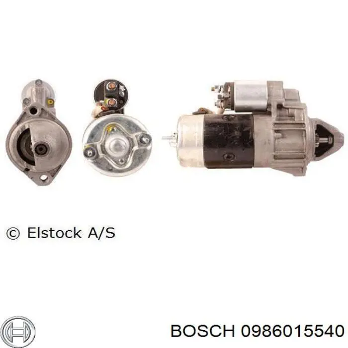0986015540 Bosch motor de arranque