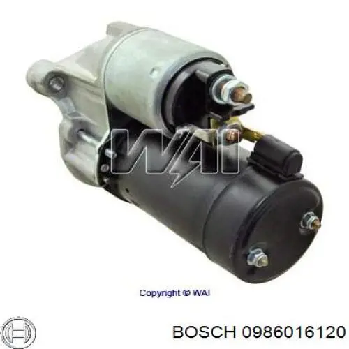 0986016120 Bosch Arranque motores
