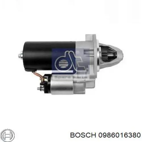 Motor de arranque 0986016380 Bosch