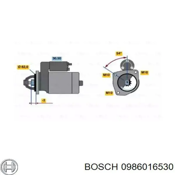 Comprar 0986016530 Bosch Motores de arranque