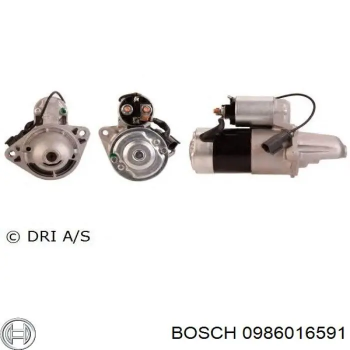0986016591 Bosch motor de arranque