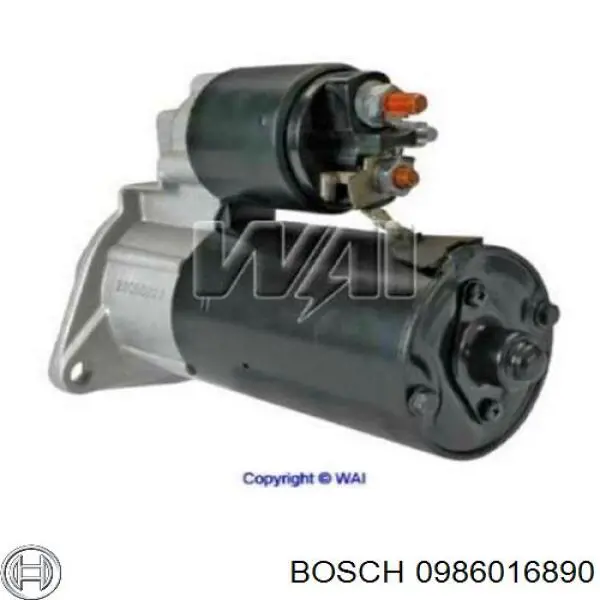 0986016890 Bosch motor de arranque