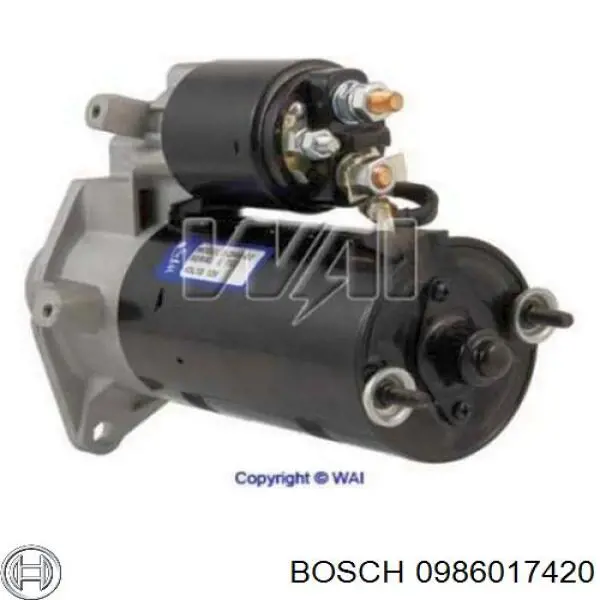 0986017420 Bosch motor de arranque