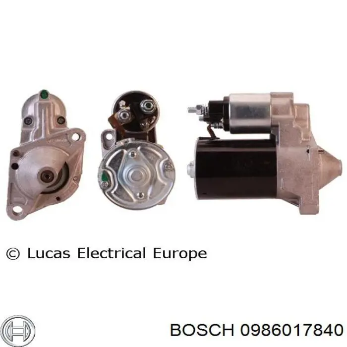 0986017840 Bosch motor de arranque