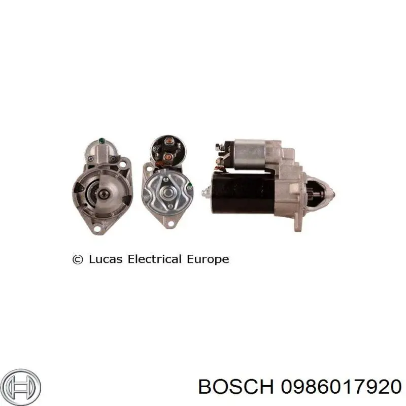 0986017920 Bosch motor de arranque
