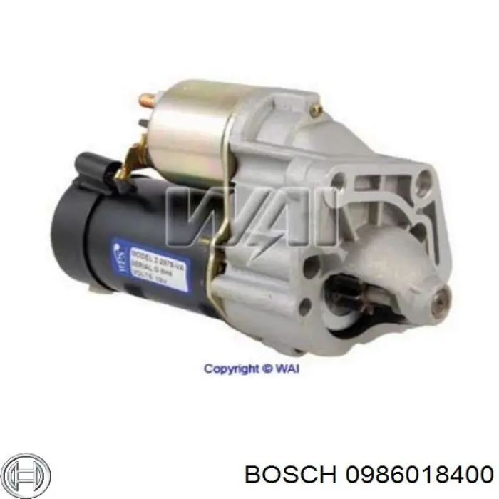 0986018400 Bosch motor de arranque