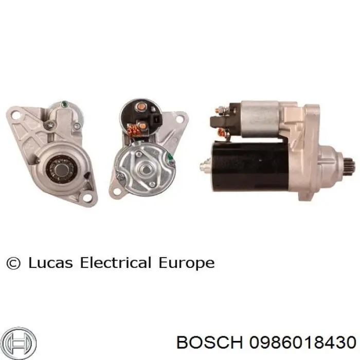 0986018430 Bosch motor de arranque