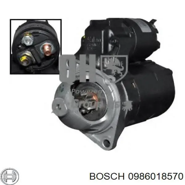 Motor de arranque 0986018570 Bosch