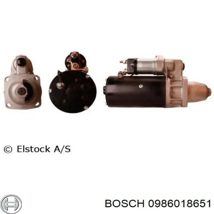 0986018651 Bosch motor de arranque