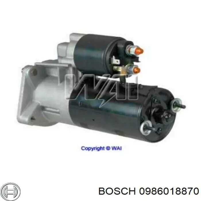 0986018870 Bosch motor de arranque