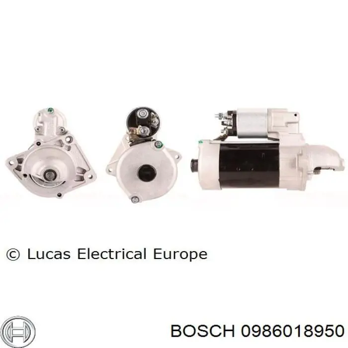 0986018950 Bosch motor de arranque