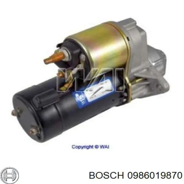 0986019870 Bosch motor de arranque