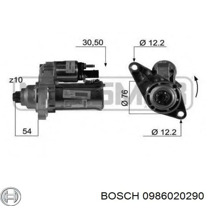 Motor de arranque Volkswagen Golf 5 1K1