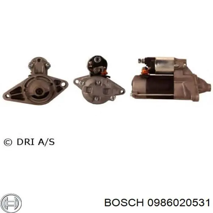 0986020531 Bosch motor de arranque