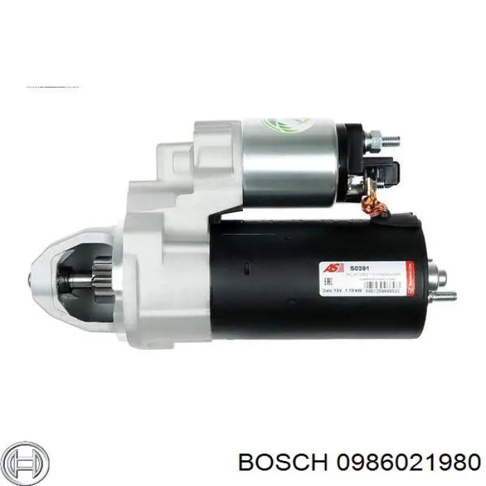 0986021980 Bosch motor de arranque