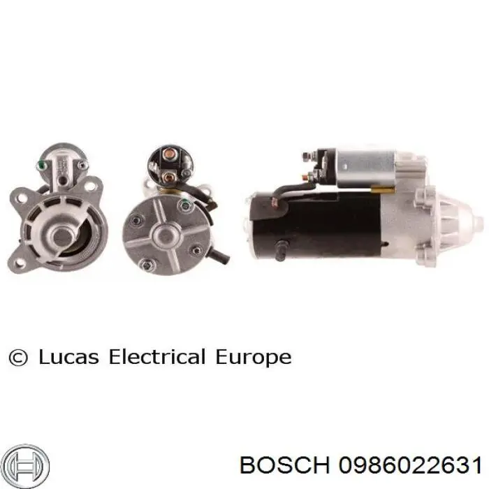 0 986 022 631 Bosch motor de arranque