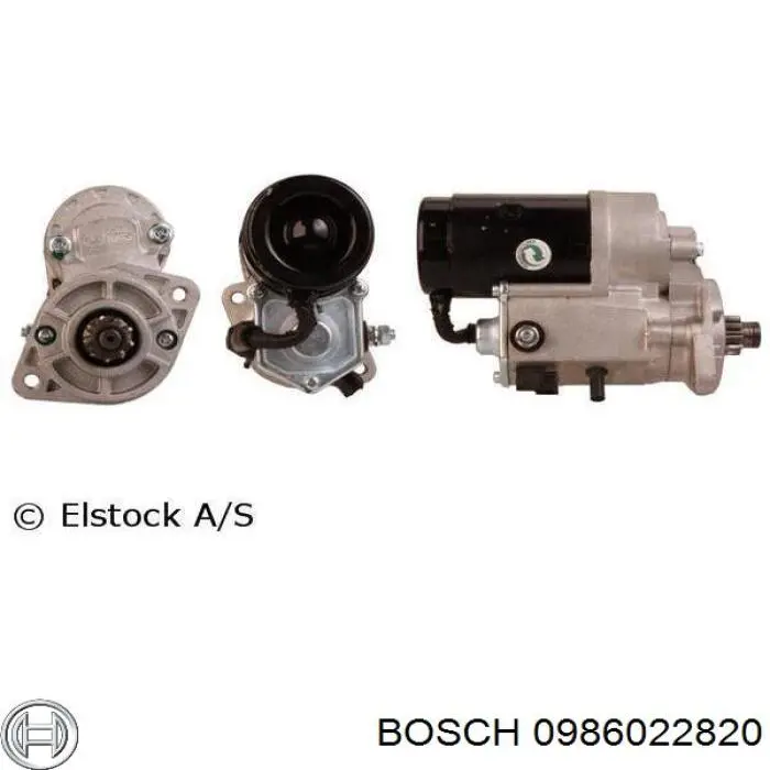 0986022820 Bosch motor de arranque