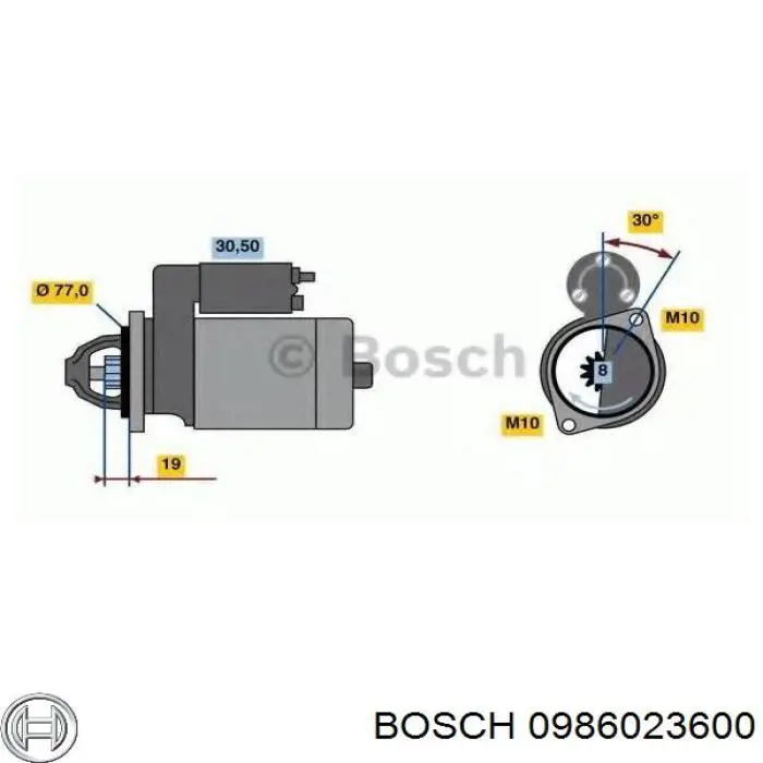Comprar 0986023600 Bosch Motores de arranque