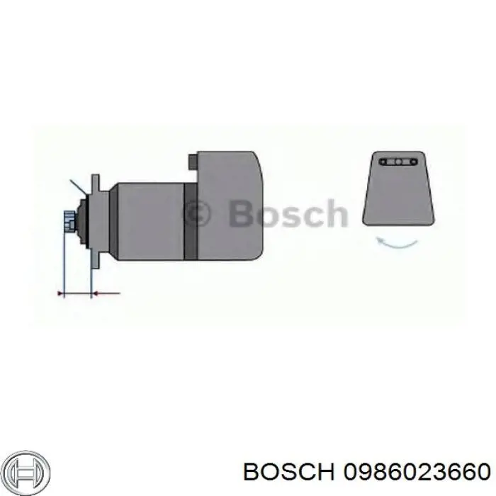 0 986 023 660 Bosch motor de arranque