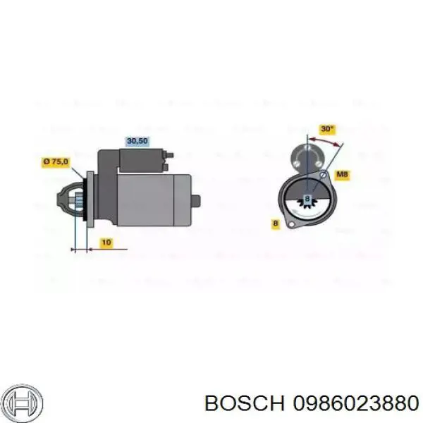 Comprar 0986023880 Bosch Motores de arranque