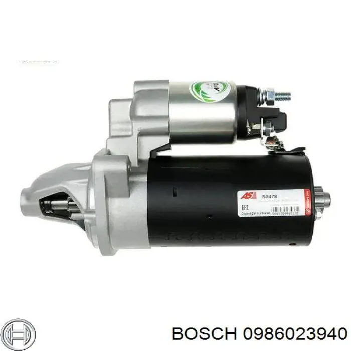 Motor de arranque 1986S00835 Bosch