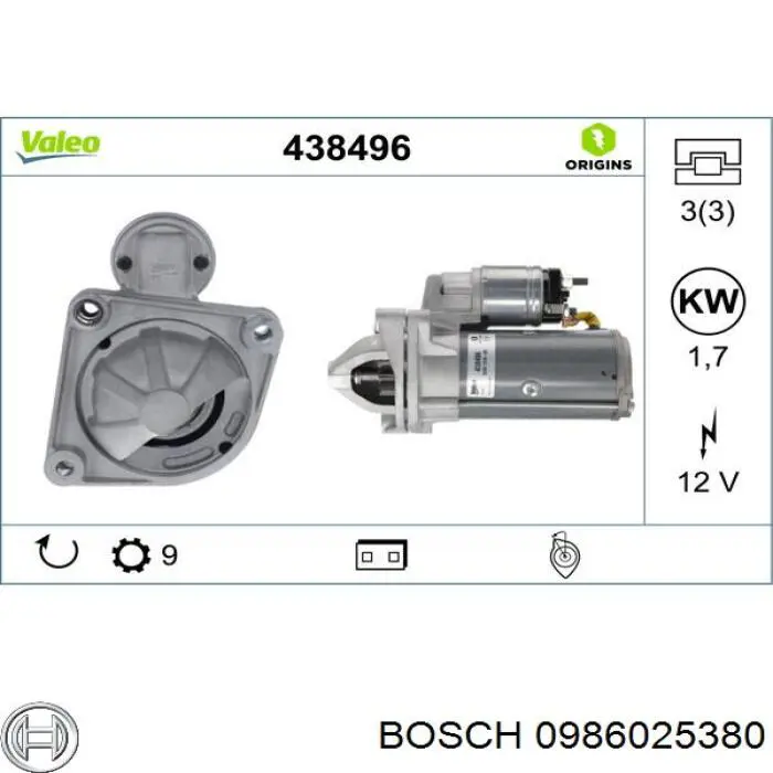 Motor de arranque 3173 Cevam
