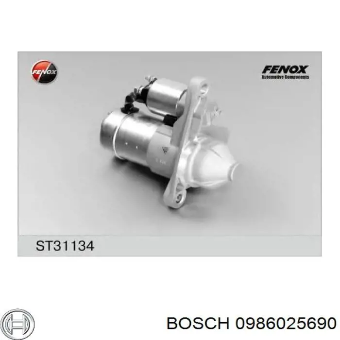 0 986 025 690 Bosch motor de arranque
