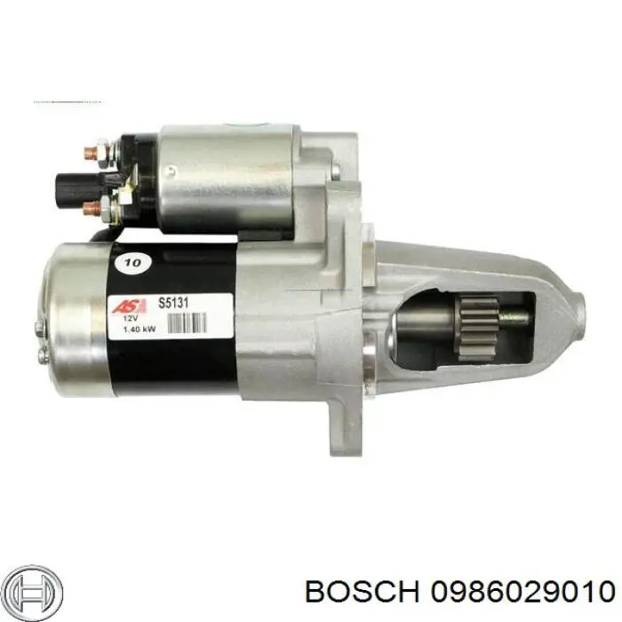 Motor de arranque 0986029010 Bosch