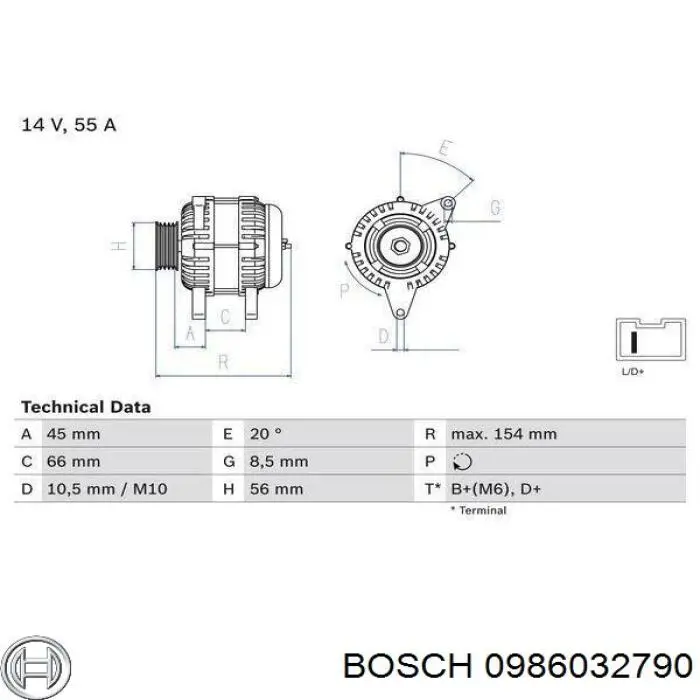 Comprar 0986032790 Bosch Dynamo