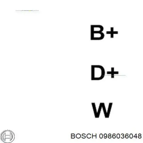 0986036048 Bosch alternador