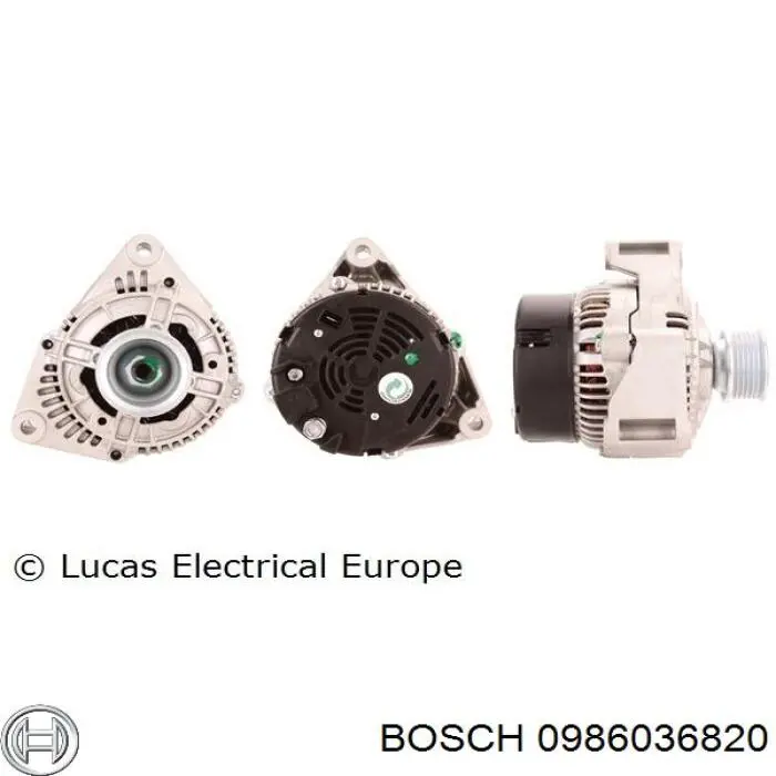 0 986 036 820 Bosch alternador