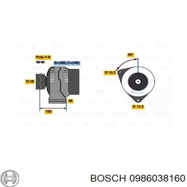 Comprar 0986038160 Bosch Dynamo