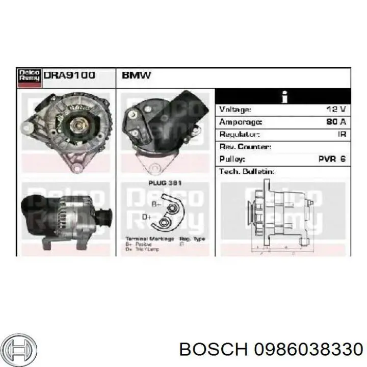 Comprar 1738511 BMW Dynamo