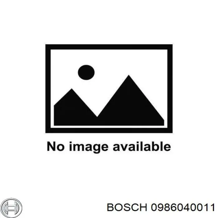 0986040011 Bosch alternador