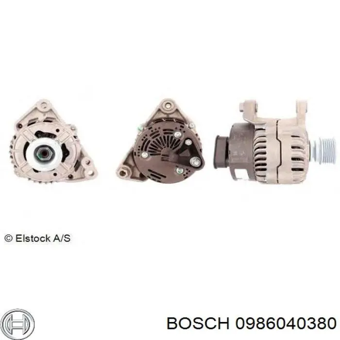 0986040380 Bosch alternador