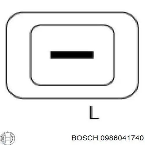 0 986 041 740 Bosch alternador