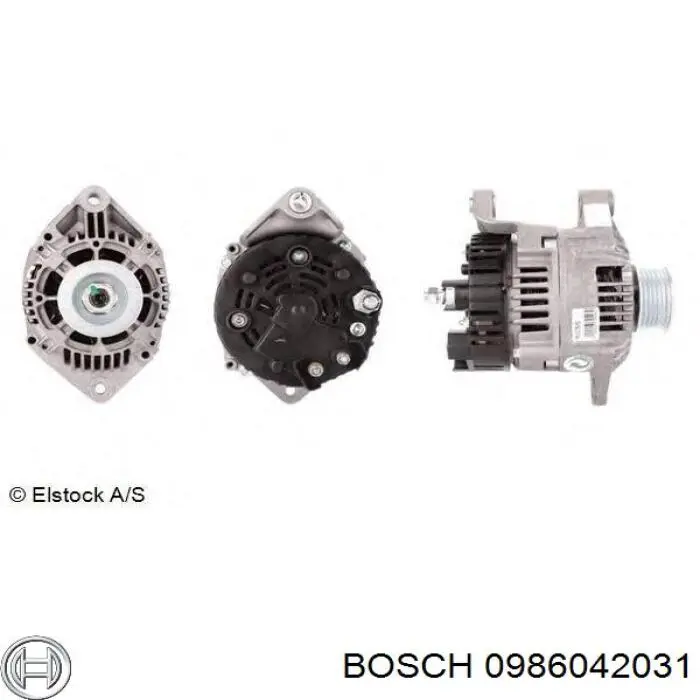 0 986 042 031 Bosch alternador