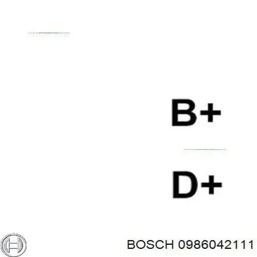 0986042111 Bosch alternador