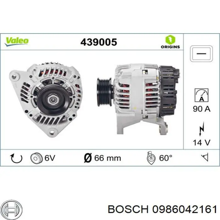 0986042161 Bosch alternador