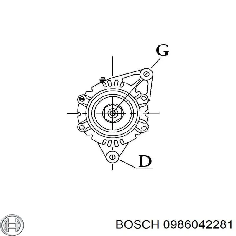 0986042281 Bosch alternador