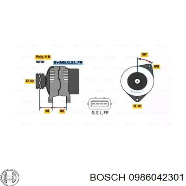 Comprar 0986042301 Bosch Dynamo