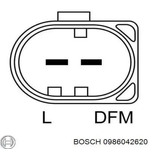 0 986 042 620 Bosch alternador