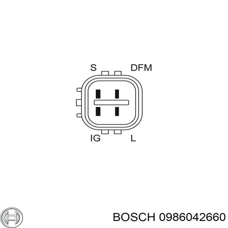 0 986 042 660 Bosch alternador