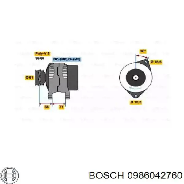 Comprar 0986042760 Bosch Dynamo